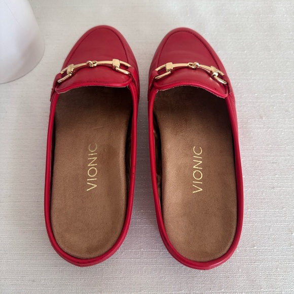 Vionic Adeline Res Leather Orthotic Mules Women’s 7 - Picture 8 of 12